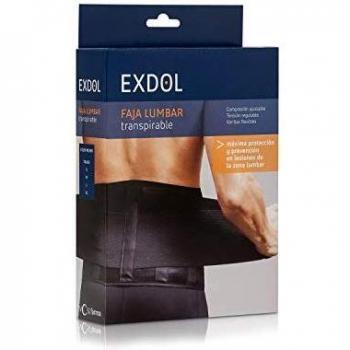 Exdol, Faja médica (Negro Transpirable) - 1 Unidad