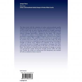 Surface- and Groundwater Quality Changes in Periods of Water Scarcity