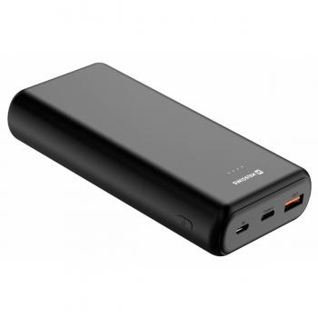 Power Bank Swissten Power Line 20000 mAh, 20W, Power Delivery, Negro