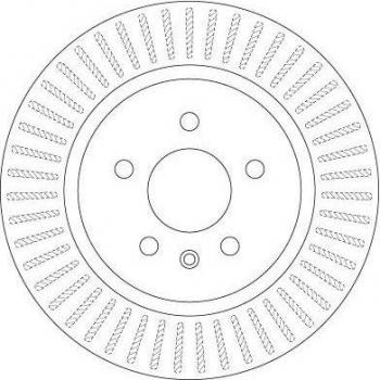 Disco de freno ventilado TRW DF6371, 1 pieza