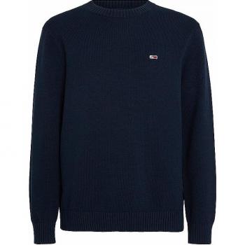 Tommy Jeans Slim Fit Essential Round Neck Sweater - Dark Blue - Men's XL