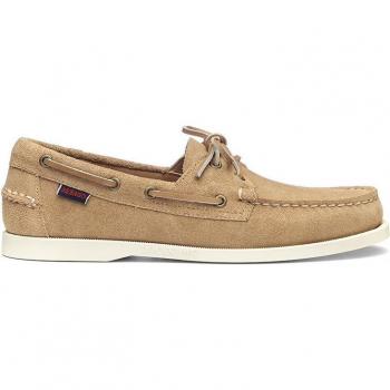 Sebago Men's Beige Suede Boat Shoes