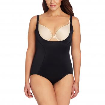 Maidenform Firm Control Open Bust Body Shaper in Black for Women - Size XL