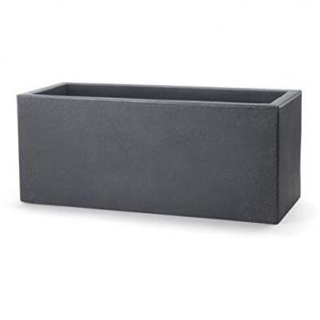 Jardinera rectangular antracita 115x50 cm h 50 modelo Schio Cassa
