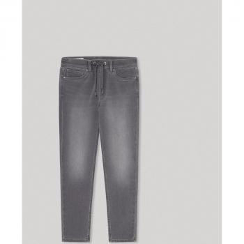 Vaquero de niño Pepe Jeans Tapered Jr en color gris oscuro con efecto desgastado.