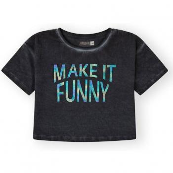 Camiseta de niña con mensaje frontal