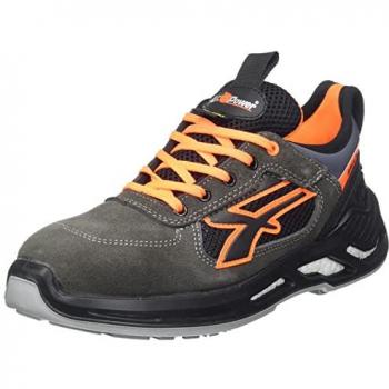 Zapato de seguridad U-Power Ryder S1P SRC ESD, características: modelo unisex adulto, talla 39 EU, color antracite/arancione, norma S1P (protección ante impactos y compresión), SRC