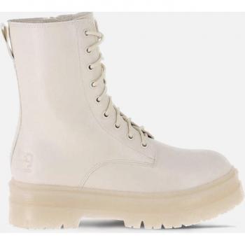 Botines de mujer blancos con cordones y suela antideslizante