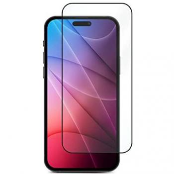 Protector de Pantalla eSTUFF Titan Shield para iPhone 14 Pro Max - Vidrio Templado, Resistente a Arañazos y Polvo, Color Negro Transparente