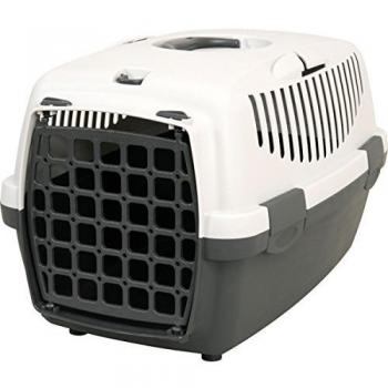 Transportín Gulliver 3 Gris Claro y Oscuro para Perro con Puerta de Plástico