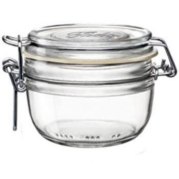 Bormioli 93766 Rocco Fido - Jarrón de cristal cilíndrico, tapón hermético, cl75
