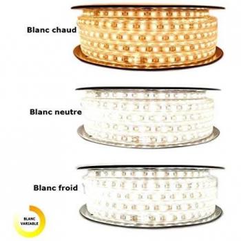Cinta LED Profesional Epistar 2835 120 LED/m Multi Blanco (IP68) - Longitud: 50 metros