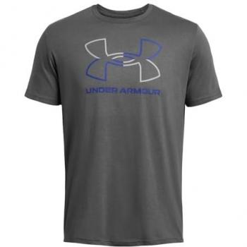 Camiseta Under Armour Foundation Update Manga Corta Gris Oscuro Azul Blanco M Regular Hombre