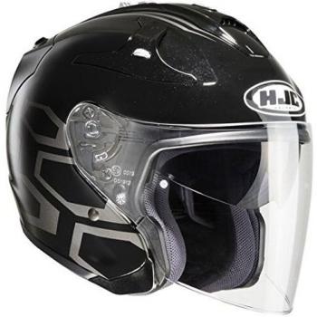 HJC 144105 X XL Casco Moto, Negro, XXL