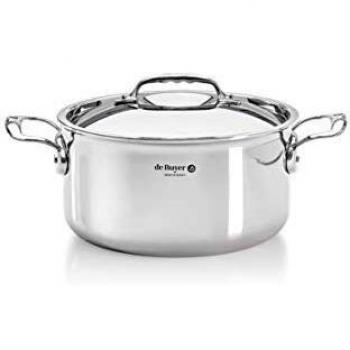 DE BUYER 3742.16 - Olla Recta, Color Plateado