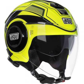 AGV - Casco Fluid Multi, 4811A2G0_021_M, amarillo, Medium