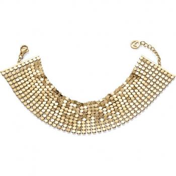 Pulsera Viceroy Chic de Acero Dorado con Esterilla Flexible