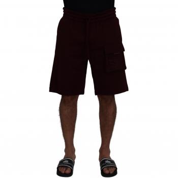 Dolce & Gabbana Maroon Bermuda Cargo Shorts - IT50 | L