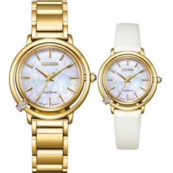 Citizen L Eco-Drive EM1092-64D Gold Tone Watch
