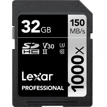 Tarjetas Lexar Professional 1000x SDHC/SDXC UHS-II 32 GB [Embalaje ecológico]