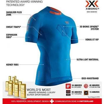 X-Bionic Camiseta M/C Regulator Run Speed Hombre Azul