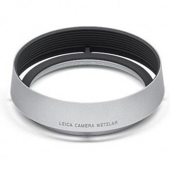 Leica Lens Hood for Q Cameras - Silver Anodized Finish