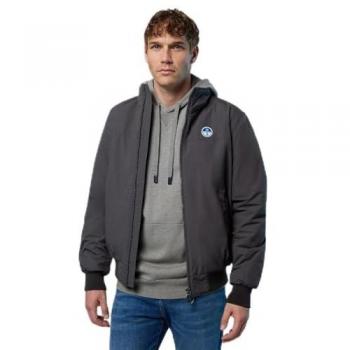 Chaqueta Bomber Original Sailor para Hombre Gris North Sails, Poliamida, Talla XS/S