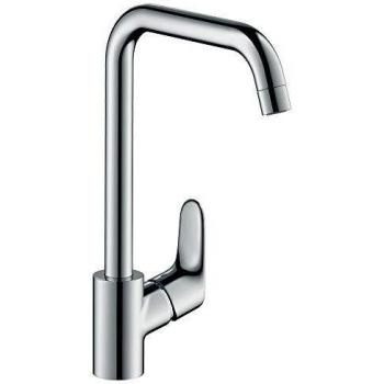 Hansgrohe 31820000 Focus grifo de cocina con caño giratorio 110º, 150º y 360º, cromo