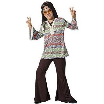 Disfraz Hippie Psicodélico para Niños de 10 a 12 Años - Poliéster Multicolor