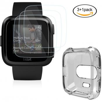 Protector de Pantalla con Carcasa para Fitbit Versa