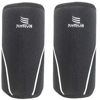 Rendimiento 7 mm rodilla mangas [par] de compresión apoyo para Multi-Sport sentadillas, levantamiento de peso/potencia Cross-fit - PREMIUM SCR neopreno 12 meses garantía de devolución del dinero, negro, x-lrge [15.6-16.9]