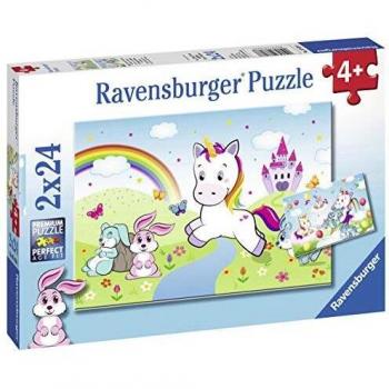 Puzzle Infantil Ravensburger 2 x 24 Piezas - Unicornio Mágico