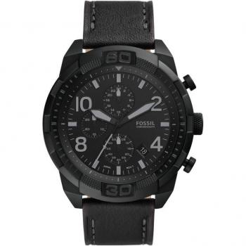 Reloj Fossil Bronson Cronógrafo de Cuarzo para Hombre con Correa de Acero y Piel FS5874