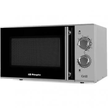 Microondas Orbegozo MIG 2321 con Grill, 23 Litros, 900 W, Acero Inoxidable