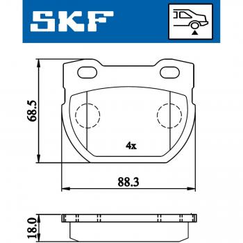 Pastillas de freno SKF VKBP 90514