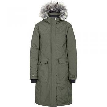 Trespass Chaqueta Larga Munros DLX para Mujer, Mujer, Color Verde Oscuro, tamaño Large