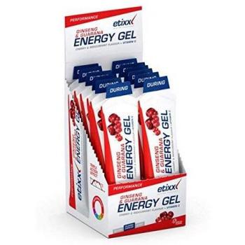 Etixx Energy Gel Ginseng y Guarana - Suplemento para energía, 12 x 50 g