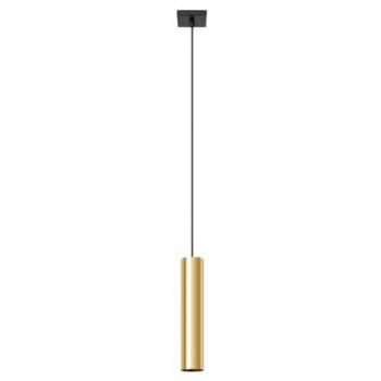 Sollux Lagos Lámpara de techo moderna y delgada, color dorado pulido, 1x GU10