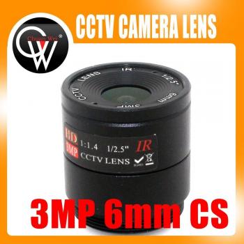 Lente CS HD 3MP 6mm para Cámara de Seguridad CCTV Día/Noche