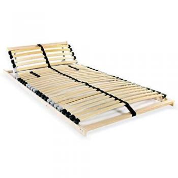vidaXL Somier de Láminas con 28 Listones con 7 Regiones 90x200cm Mueble Cama