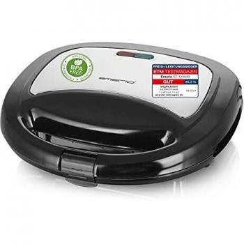 Sandwichera Emerio ST-120889 750W Inox Negro para 2 raciones