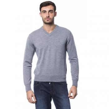 Billionaire Italian Couture Gray Merino Wool Sweater - XXL