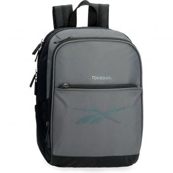 Mochila portaordenador Reebok Newport gris dos compartimentos 37 cm