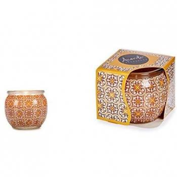 Vela Aromática Oriental en Tarro de Cristal (7,6 x 6,5 x 7,6 cm)