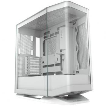 Gabinete Gamer COUGAR FV270 Midi Tower Cristal Templado Curvo Blanco con Diseño de Flujo de Aire Superior