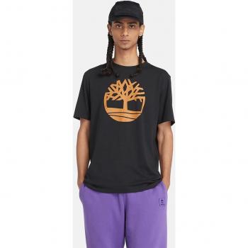 Camiseta Timberland Kennebec River Tree Logo Negro Hombre