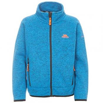 Chaqueta de Forro Polar con Cremallera Completa para Niños Mario - Azul - Talla: 7 años/8 años
