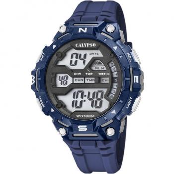 Calypso K5815/1 Reloj Digital para Hombre con Correa de Caucho Negro