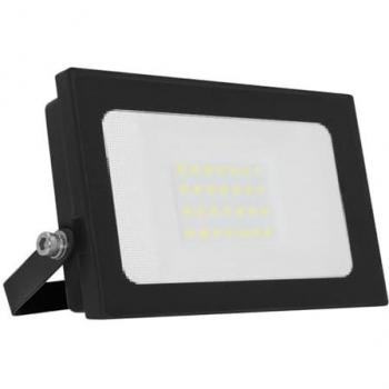 Proyector LED Plano Negro 20W 12/24V Luz Fría