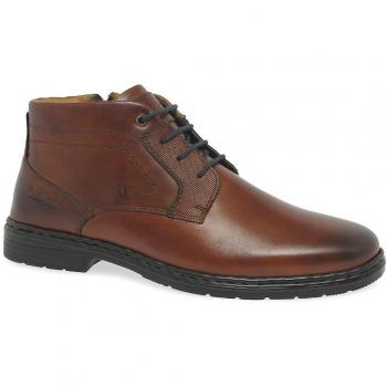 Josef Seibel Alastair 17 Botas de Hombre Coñac 9 UK/43 EU, Zapato bajo de Hombre marrón